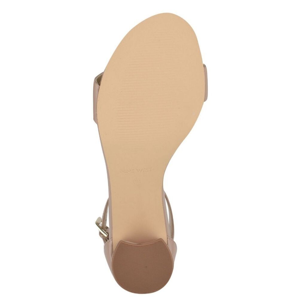 NINE WEST WOMEN SHOES SIZE 7.5 M  PRUCE ANKLE STRAP BLOCK HEEL SANDALS - Picture 5 of 15